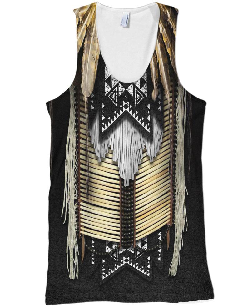 WelcomeNative Black Beaded 3D Hoodie, All Over Print Hoodie, Native American