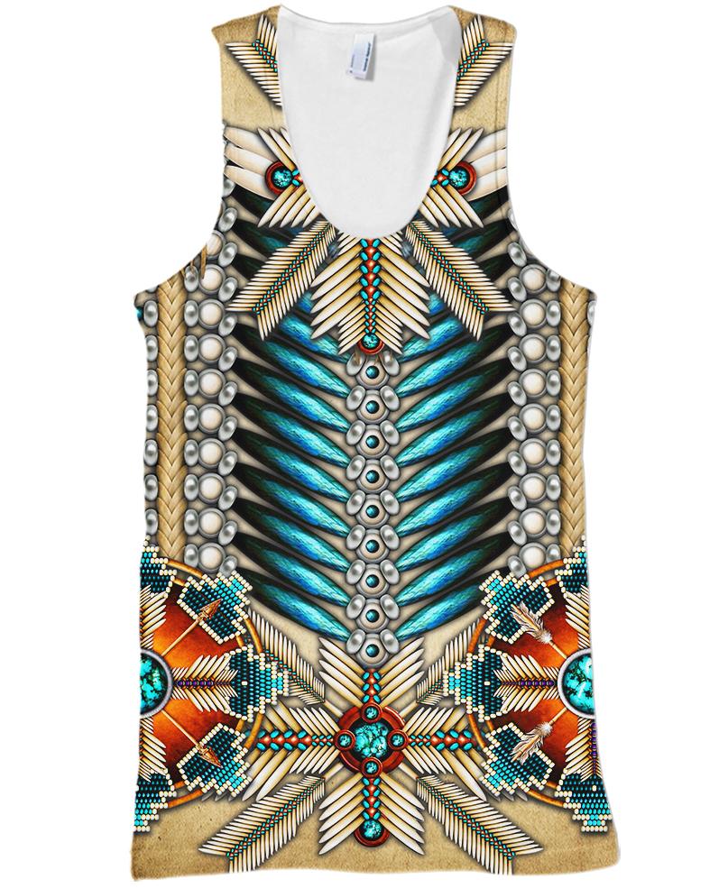 WelcomeNative Native Bright Motifs 3D Hoodie, All Over Print Hoodie, Native American