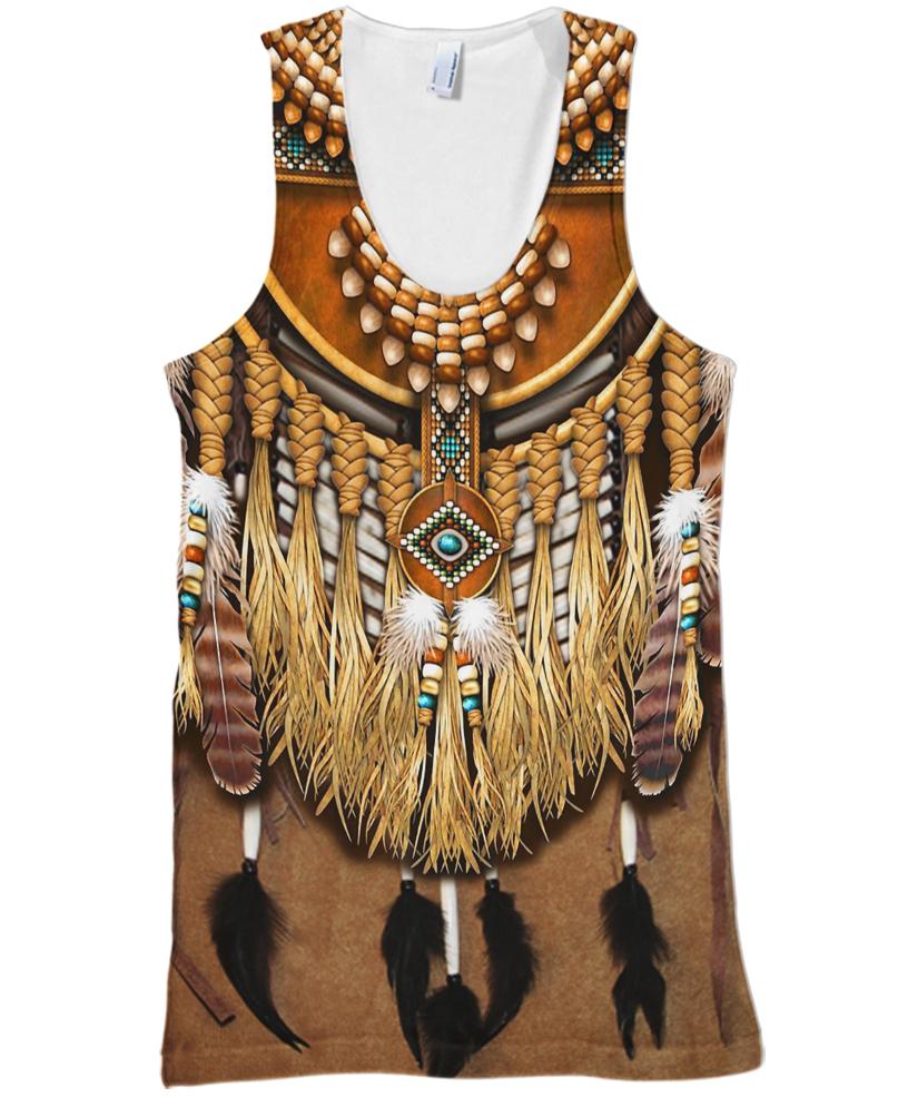 WelcomeNative Native Patterns Feathers Hoodie Dress, 3D Hoodie Dress, All Over Print Hoodie Dress