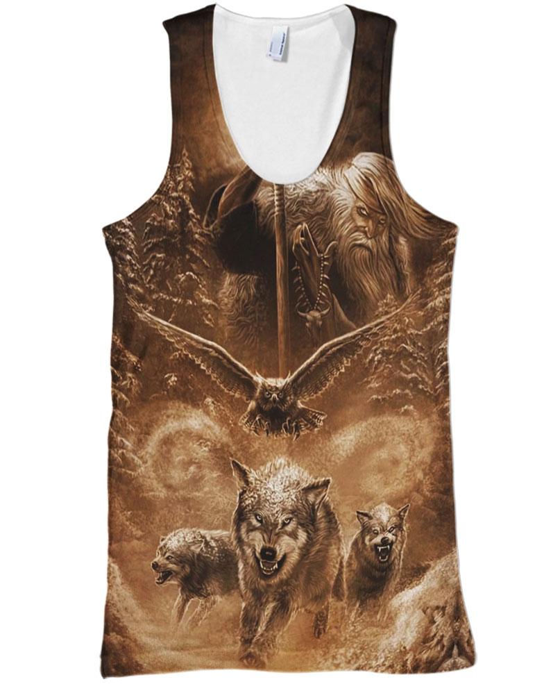 WelcomeNative Brown Animal Spirit 3D Hoodie, All Over Print Hoodie, Native American