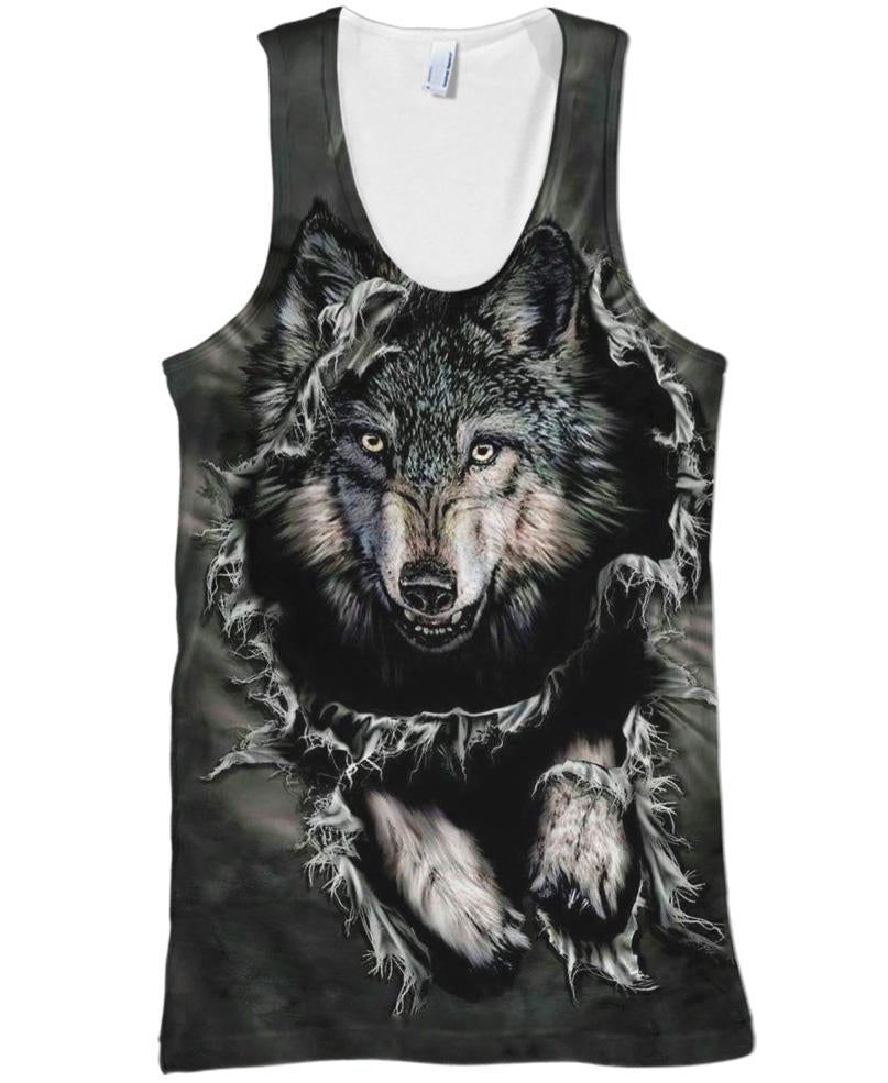 WelcomeNative Wolf Breakout Bandana Face Mask, Native American Neck Gaiter