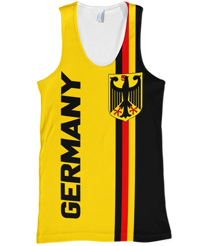 WelcomeNative Germany Yellow Black 3D Hoodie, All Over Print Hoodie, Native American