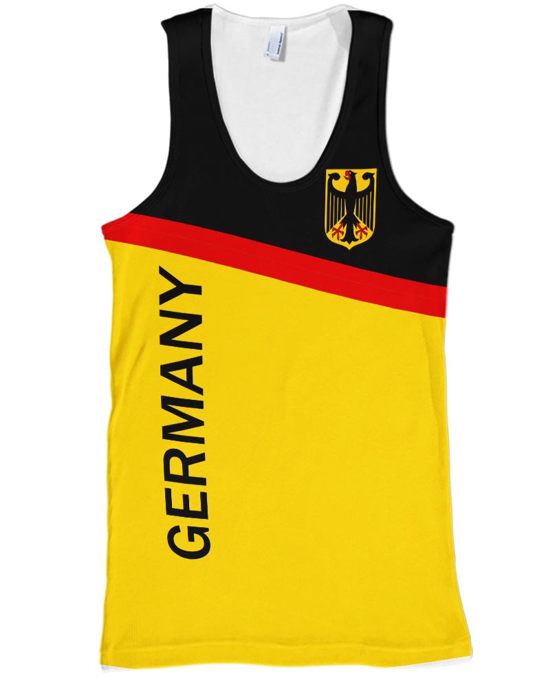 WelcomeNative Germany Yellow 3D Hoodie, All Over Print Hoodie, Native American