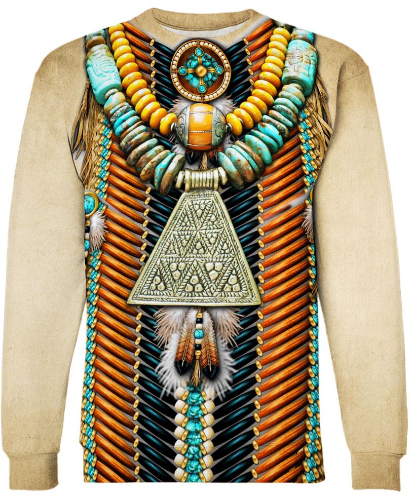 WelcomeNative Native American Pattern 3D Hoodie, All Over Print Hoodie, Native American