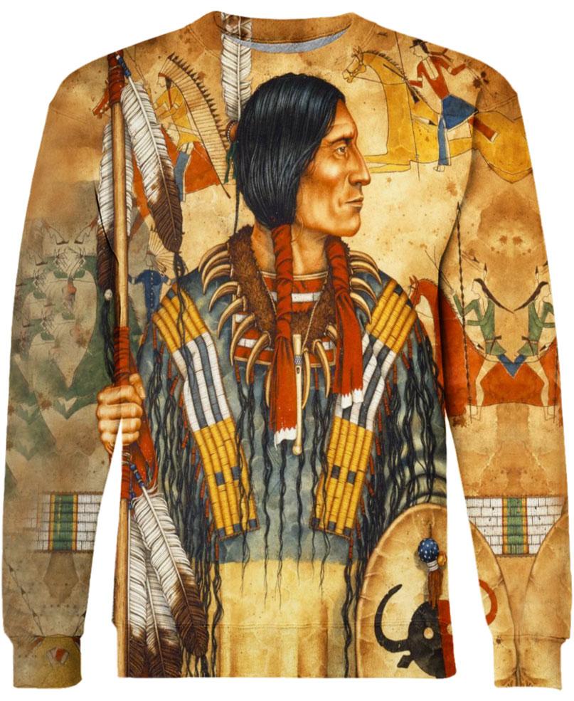 WelcomeNative Yellow Soil Native 3D Hoodie, All Over Print Hoodie, Native American