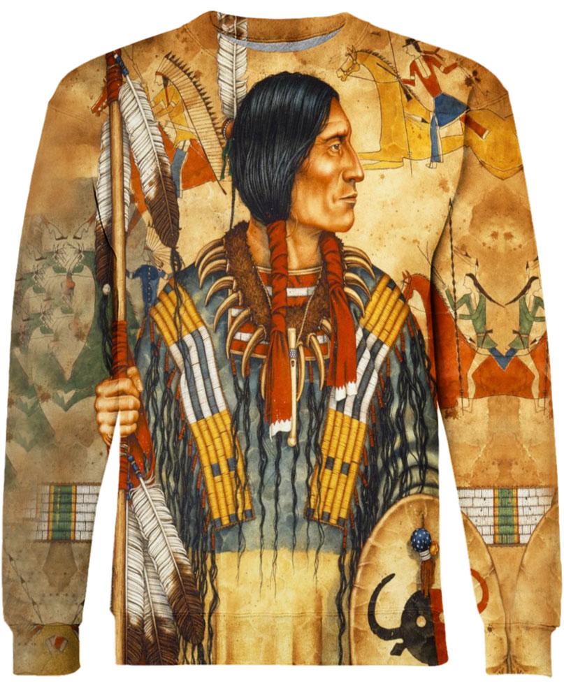 WelcomeNative Yellow Soil Native Hoodie, All Over Print Hoodie, Native American