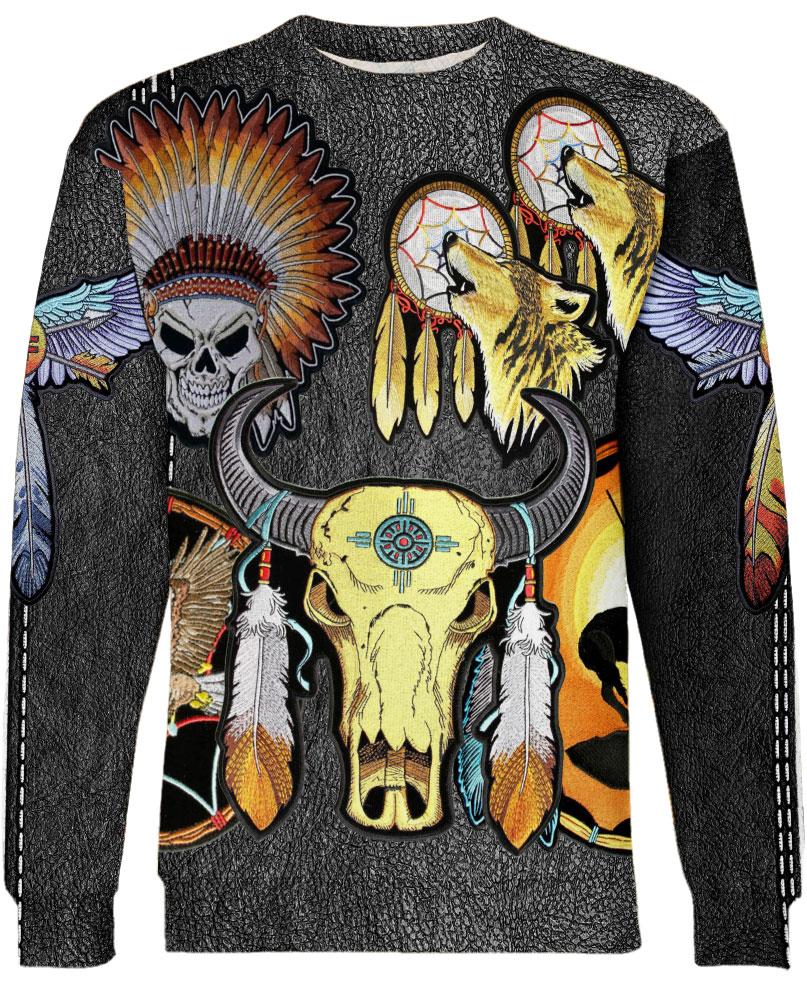 WelcomeNative Native Buffalo 3D Hoodie, All Over Print Hoodie, Native American