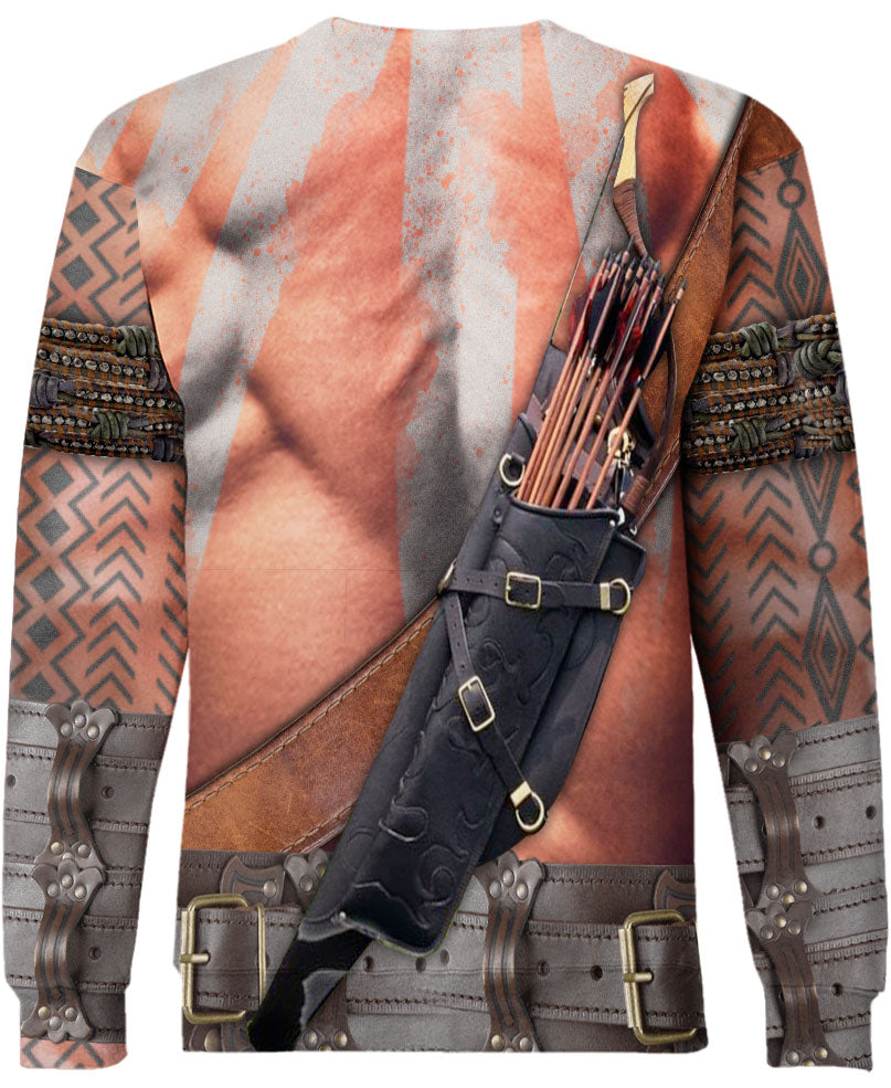 WelcomeNative Brown Choker Native American 3D Hoodie, All Over Print Hoodie