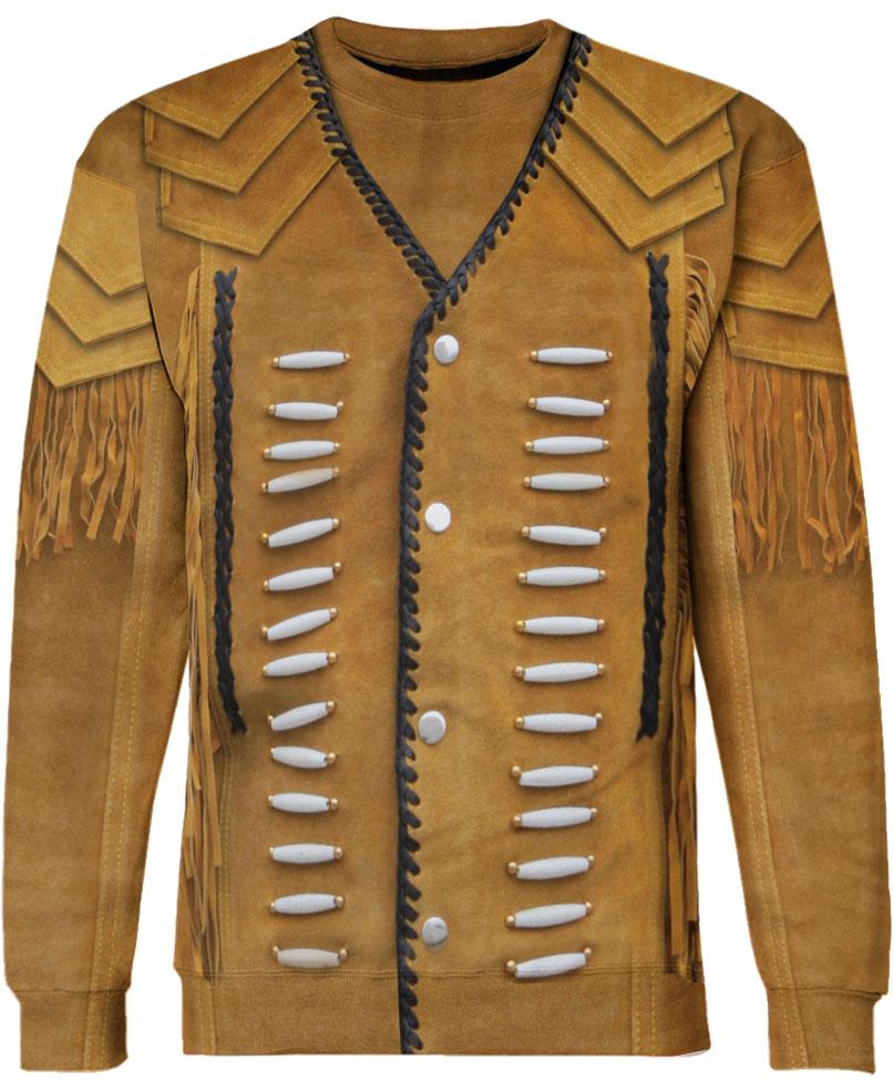 WelcomeNative Yellow Outfit Like 3D Hoodie, All Over Print Hoodie, Native American