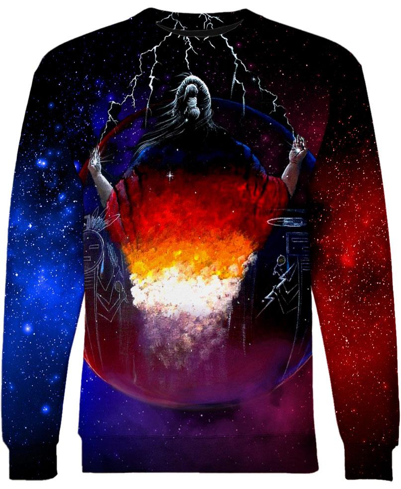 WelcomeNative Galaxy Native Chief 3D Hoodie, All Over Print Hoodie, Native American