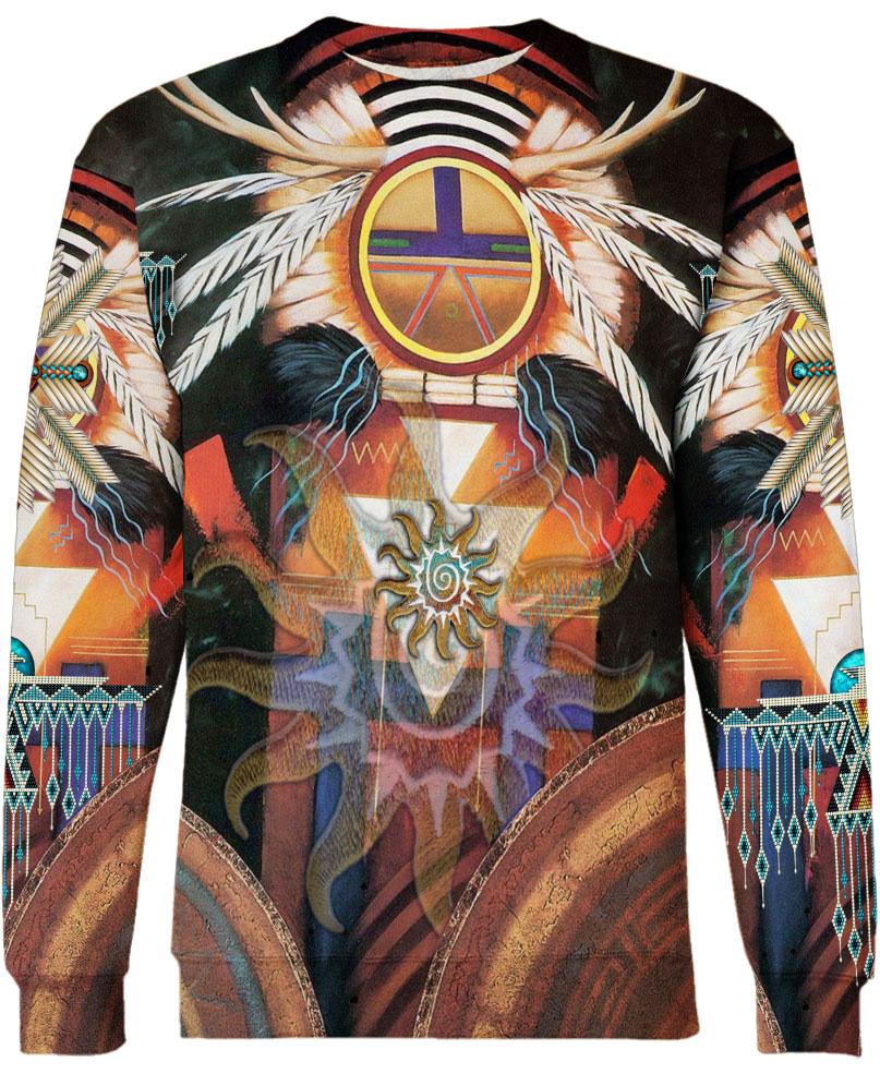 WelcomeNative Native Pattern Colorful 3D Hoodie, All Over Print Hoodie, Native American