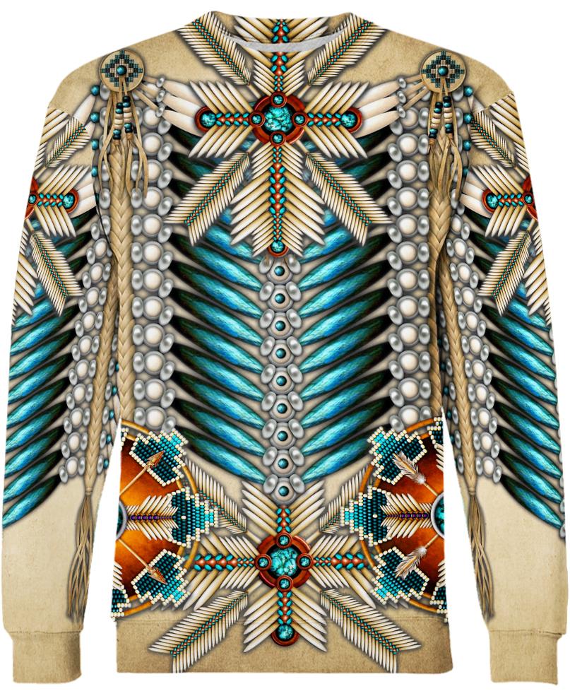 WelcomeNative Native Bright Motifs 3D Hoodie, All Over Print Hoodie, Native American
