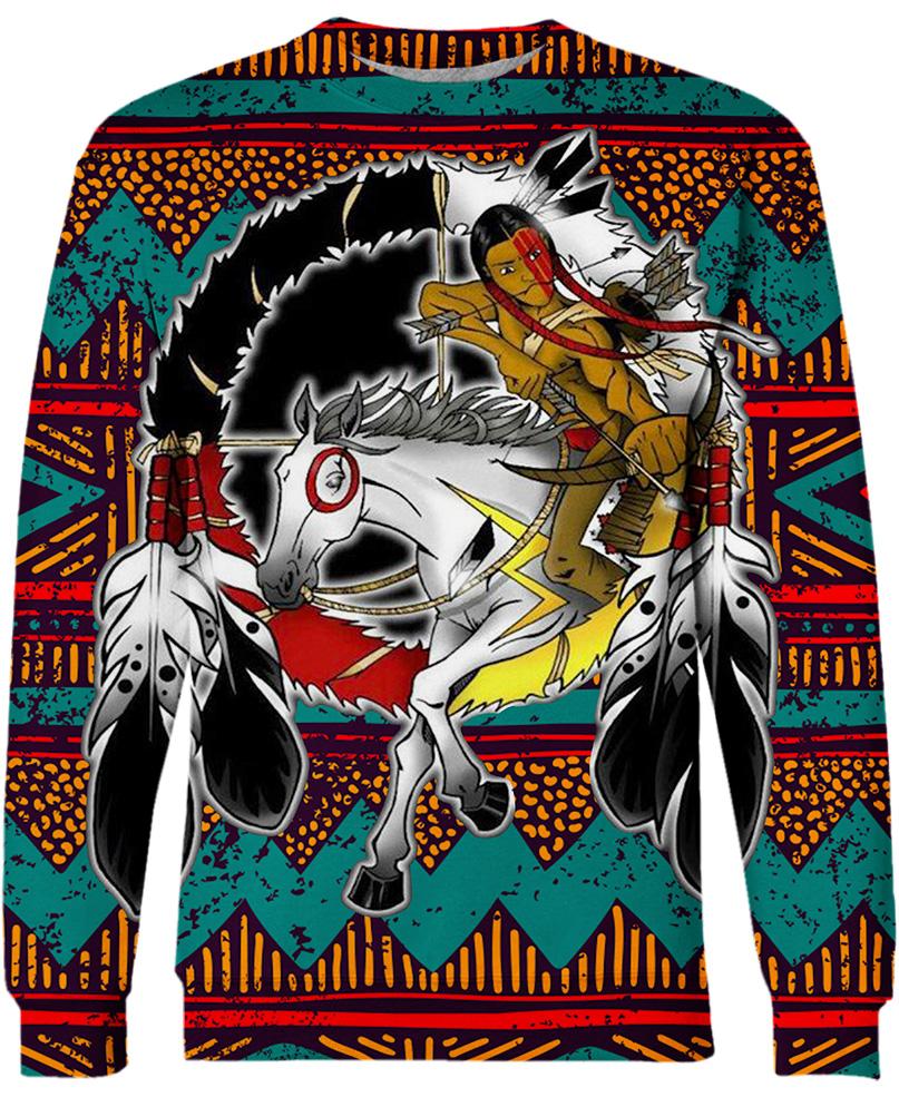 WelcomeNative Native Horse 3D Hoodie, All Over Print Hoodie, Native American