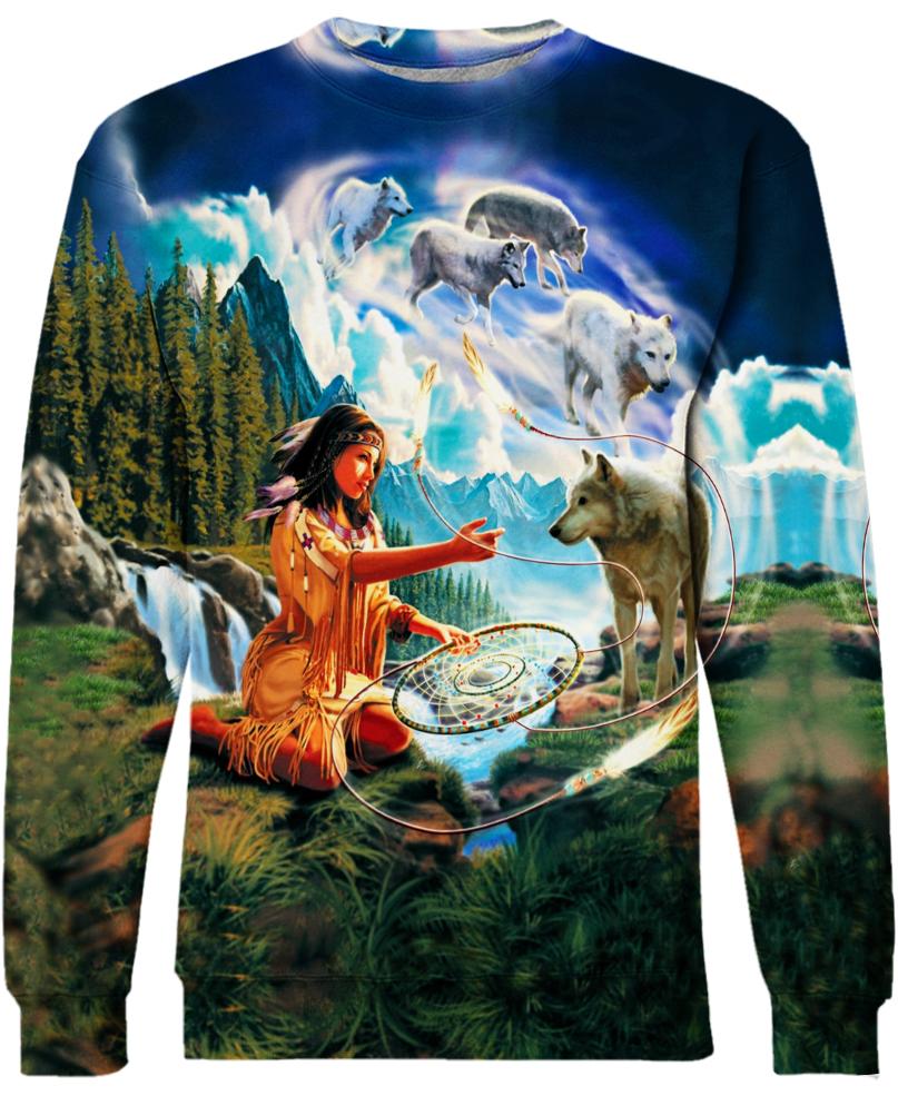 WelcomeNative Native Nature 3D Hoodie, All Over Print Hoodie, Native American