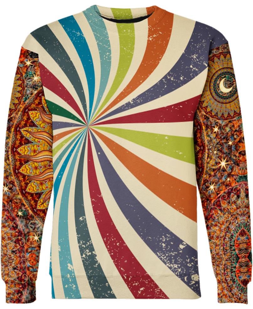 WelcomeNative Sun Hippie 3D Hoodie, All Over Print Hoodie, Native American