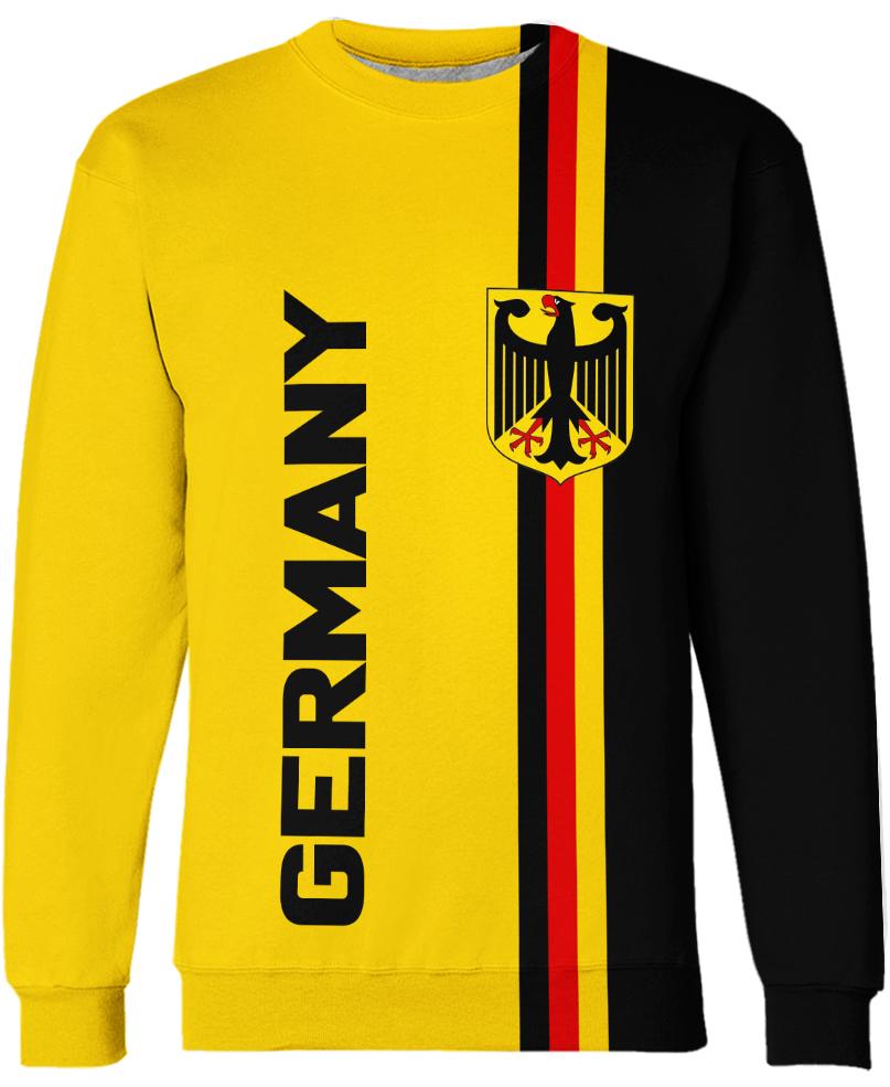 WelcomeNative Germany Yellow Black 3D Hoodie, All Over Print Hoodie, Native American