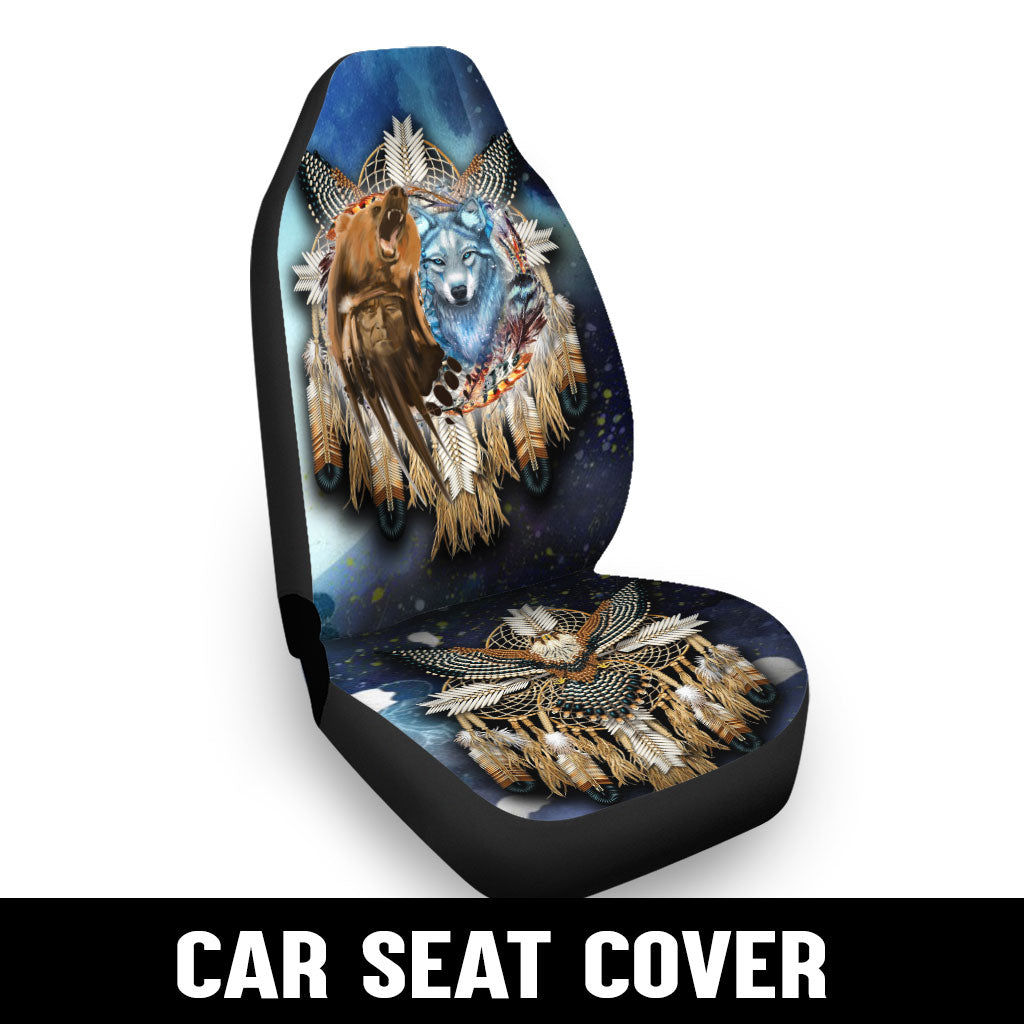 WelcomeNative Native Car Seat Cover, 3D Car Seat Cover , All Over Print Car Seat Cover - Design #0090