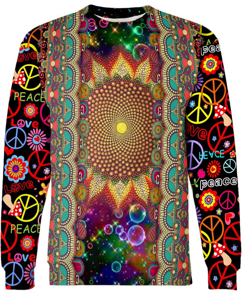 WelcomeNative Hippie Border 3D Hoodie, All Over Print Hoodie, Native American