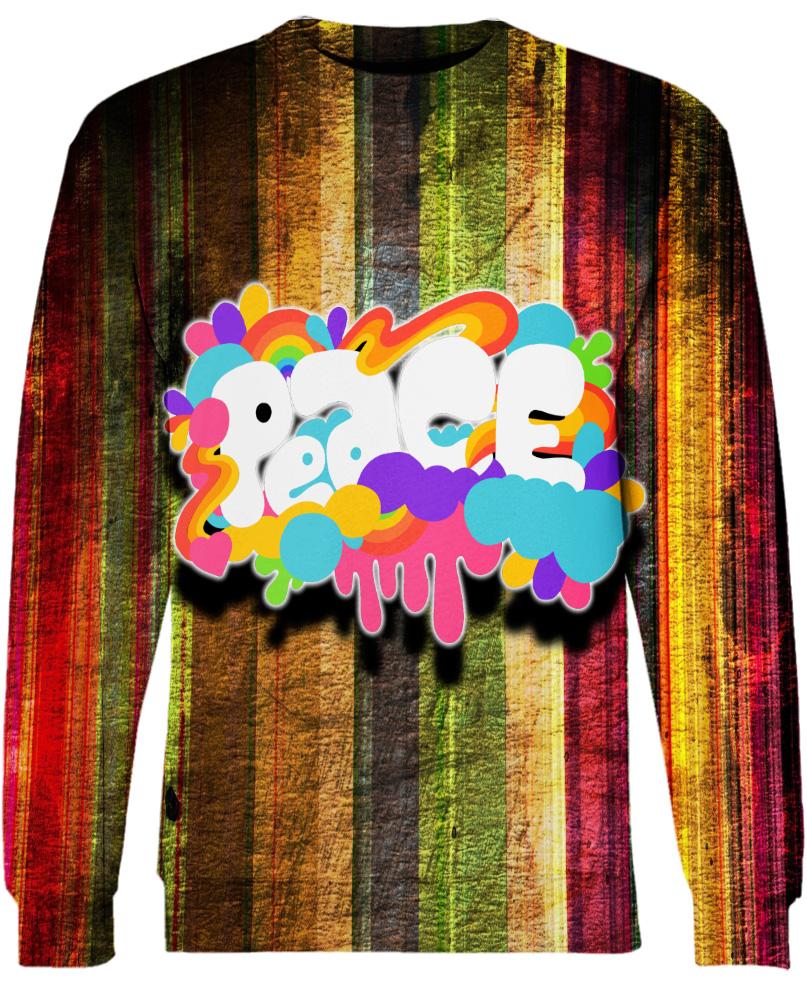 WelcomeNative Multicolor Peace 3D Hoodie, All Over Print Hoodie, Native American