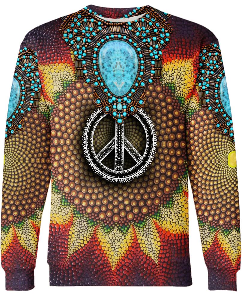 WelcomeNative Print Beads 3D Hoodie, All Over Print Hoodie, Native American