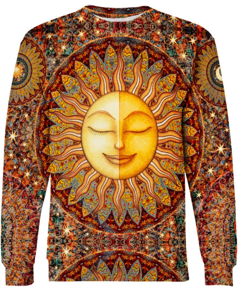 WelcomeNative Hippie Hot Sun 3D Hoodie, All Over Print Hoodie, Native American