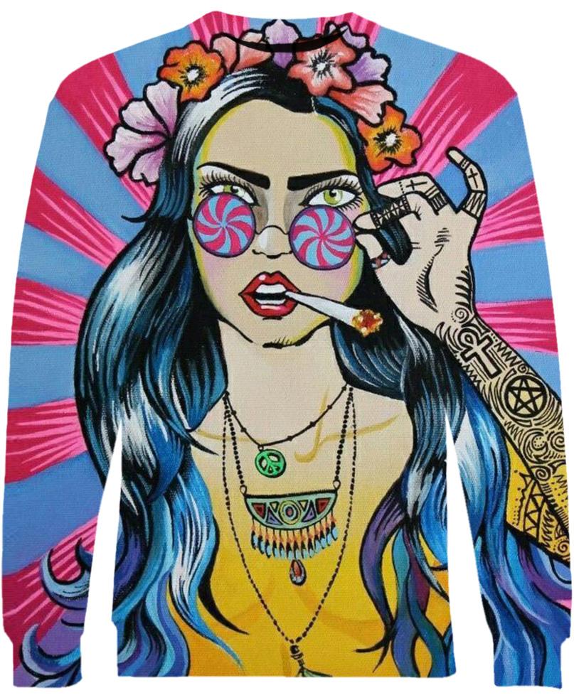 WelcomeNative Long Haired Girl 3D Hoodie, All Over Print Hoodie, Native American