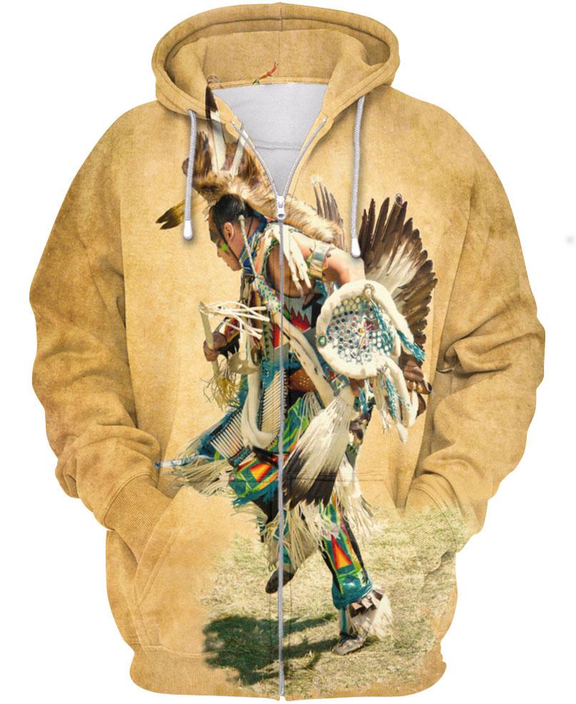 WelcomeNative Native Human 3D Hoodie, All Over Print Hoodie, Native American