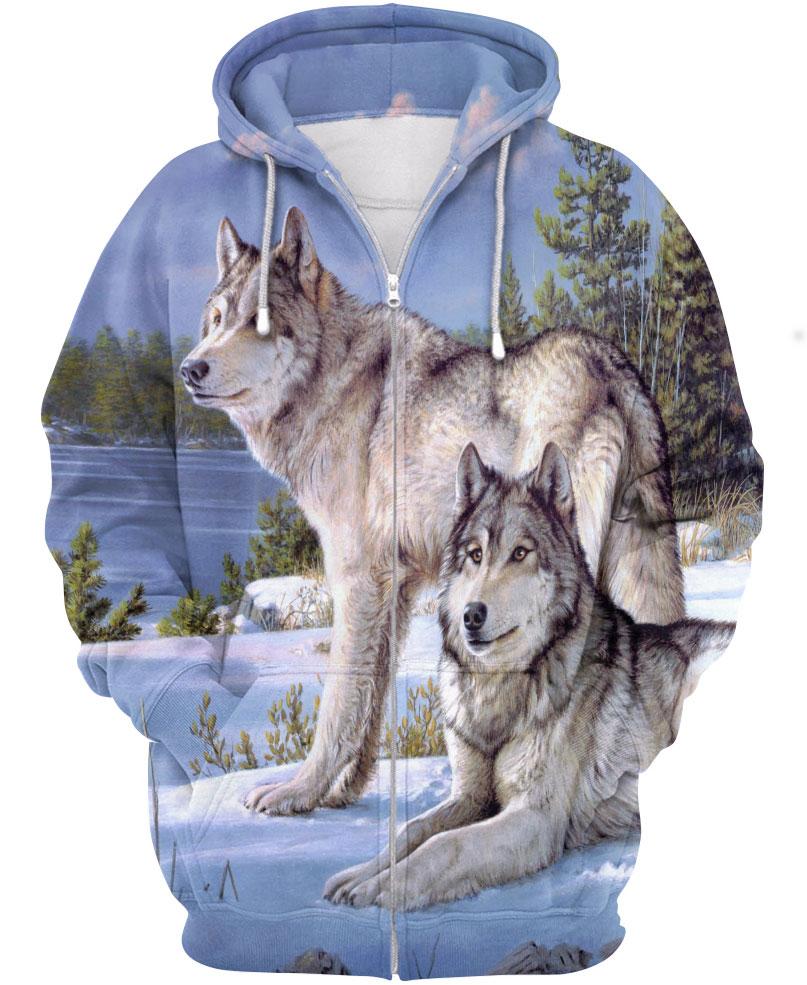 WelcomeNative Wolf Spirit 3D Hoodie, All Over Print Hoodie, Native American