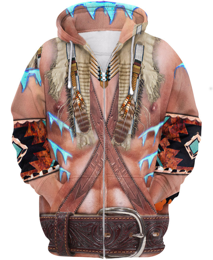 WelcomeNative Skin Pattern Native American Hoodie, All Over Print Hoodie, Native American