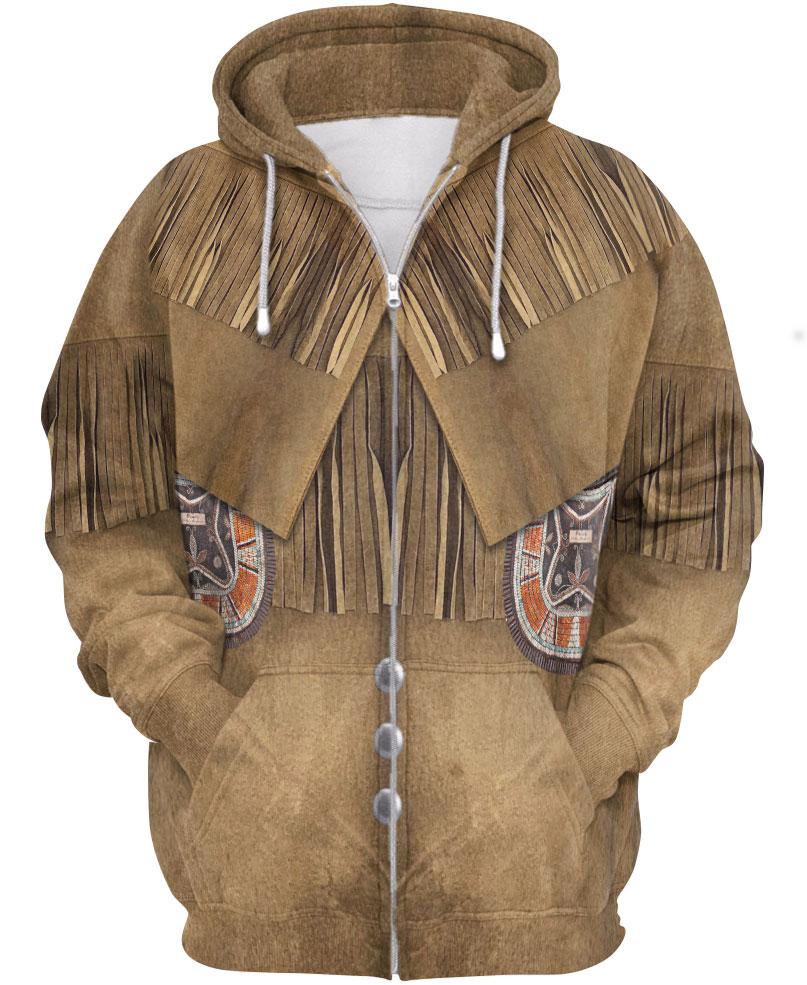 WelcomeNative Strong Brown Native 3D Hoodie, All Over Print Hoodie, Native American