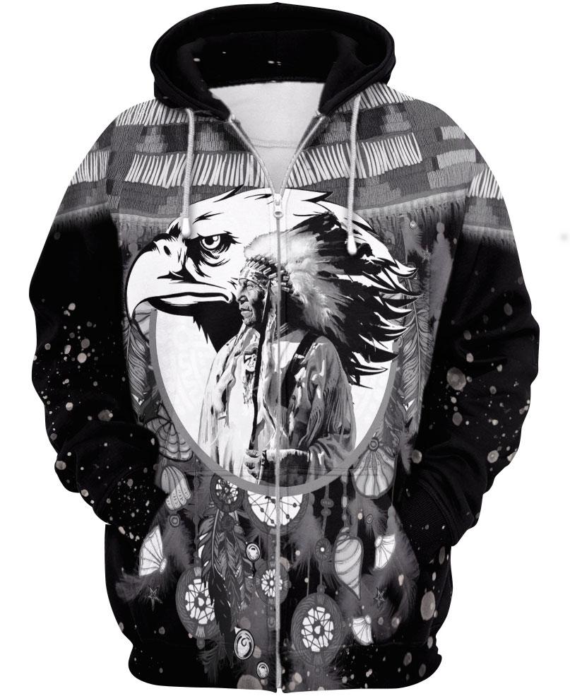 WelcomeNative Mysterious Dream Catcher 3D Hoodie, All Over Print Hoodie, Native American