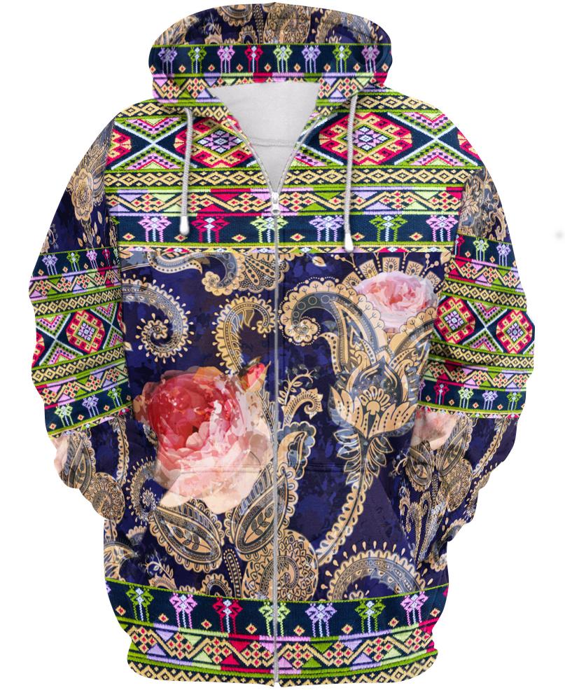 WelcomeNative Hippie Graphics 3D Hoodie, All Over Print Hoodie, Native American