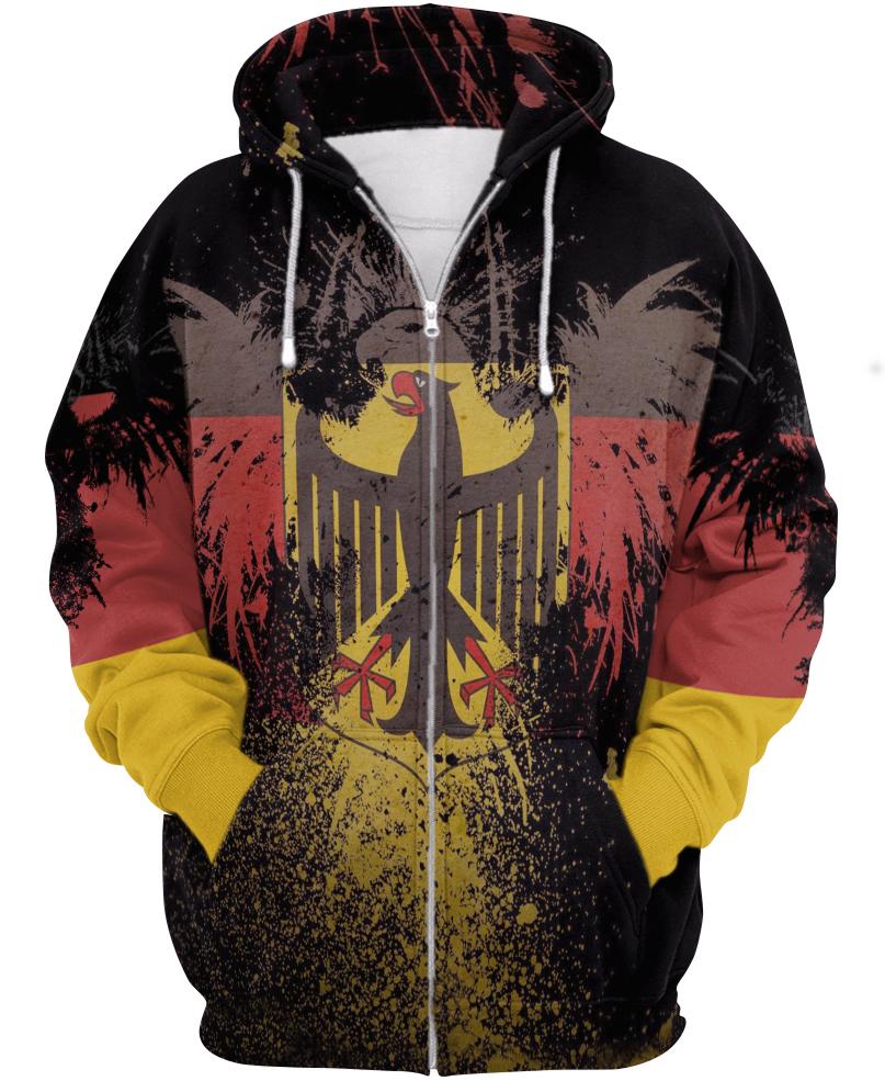 WelcomeNative Germany Brown 3D Hoodie, All Over Print Hoodie, Native American