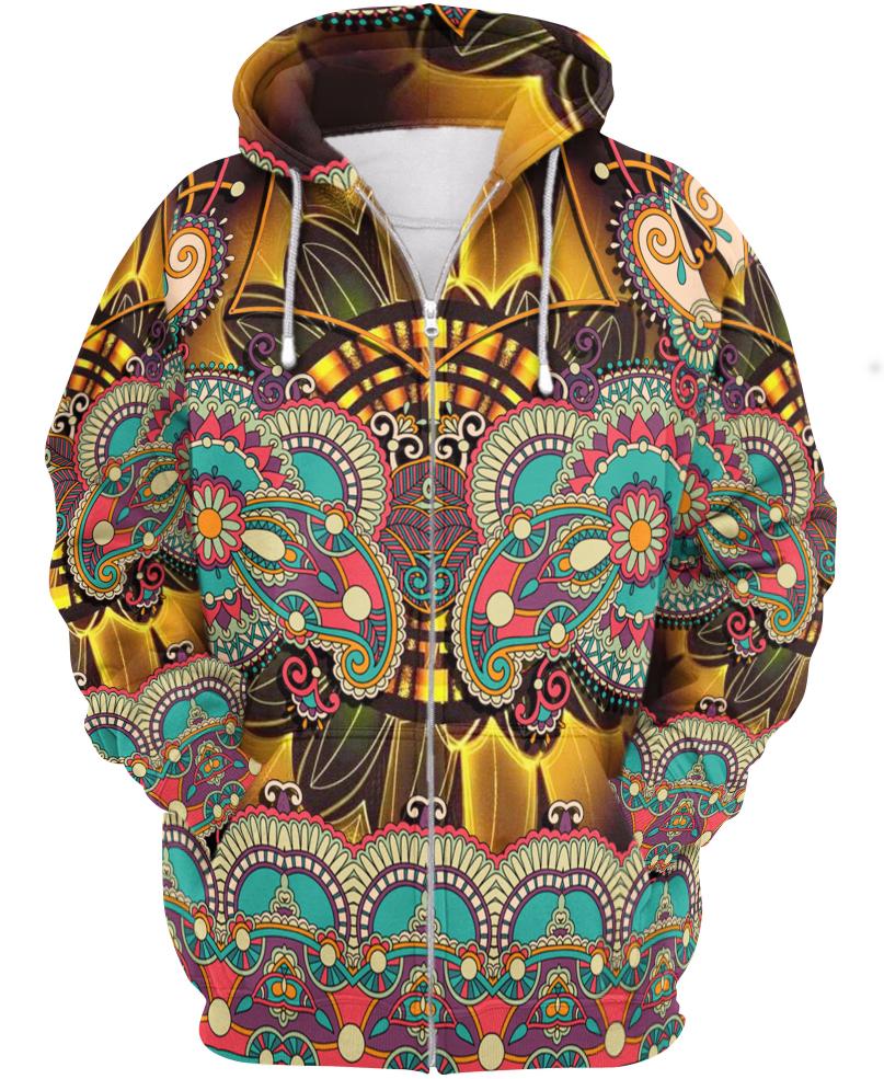 WelcomeNative Hippie 3D Hoodie, All Over Print Hoodie, Native American