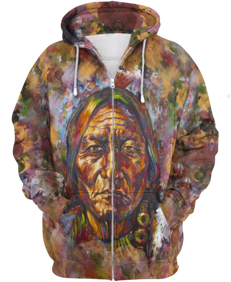 WelcomeNative Deep Brown Native 3D Hoodie, All Over Print Hoodie, Native American