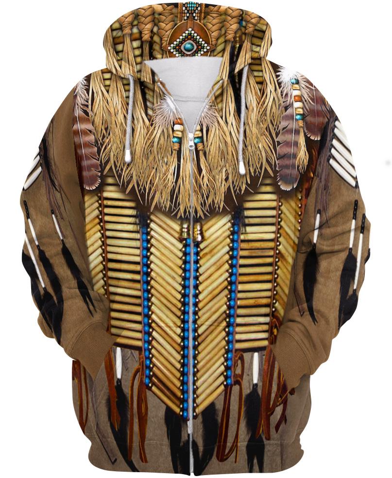 WelcomeNative Native Vignette 3D Hoodie, All Over Print Hoodie, Native American