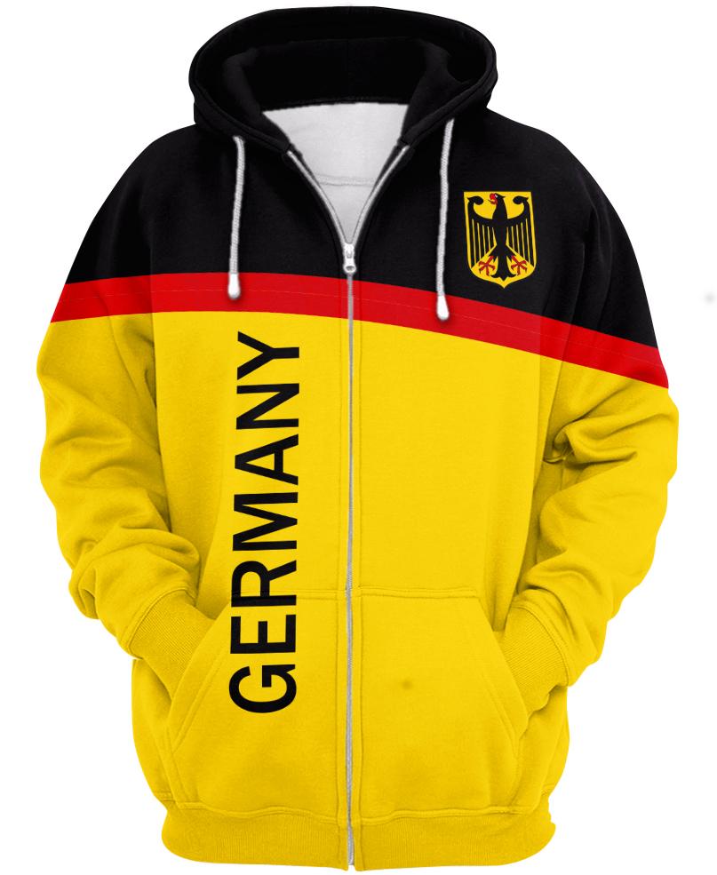 WelcomeNative Germany Yellow 3D Hoodie, All Over Print Hoodie, Native American