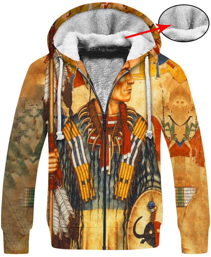 WelcomeNative Yellow Soil Native Hoodie, All Over Print Hoodie, Native American