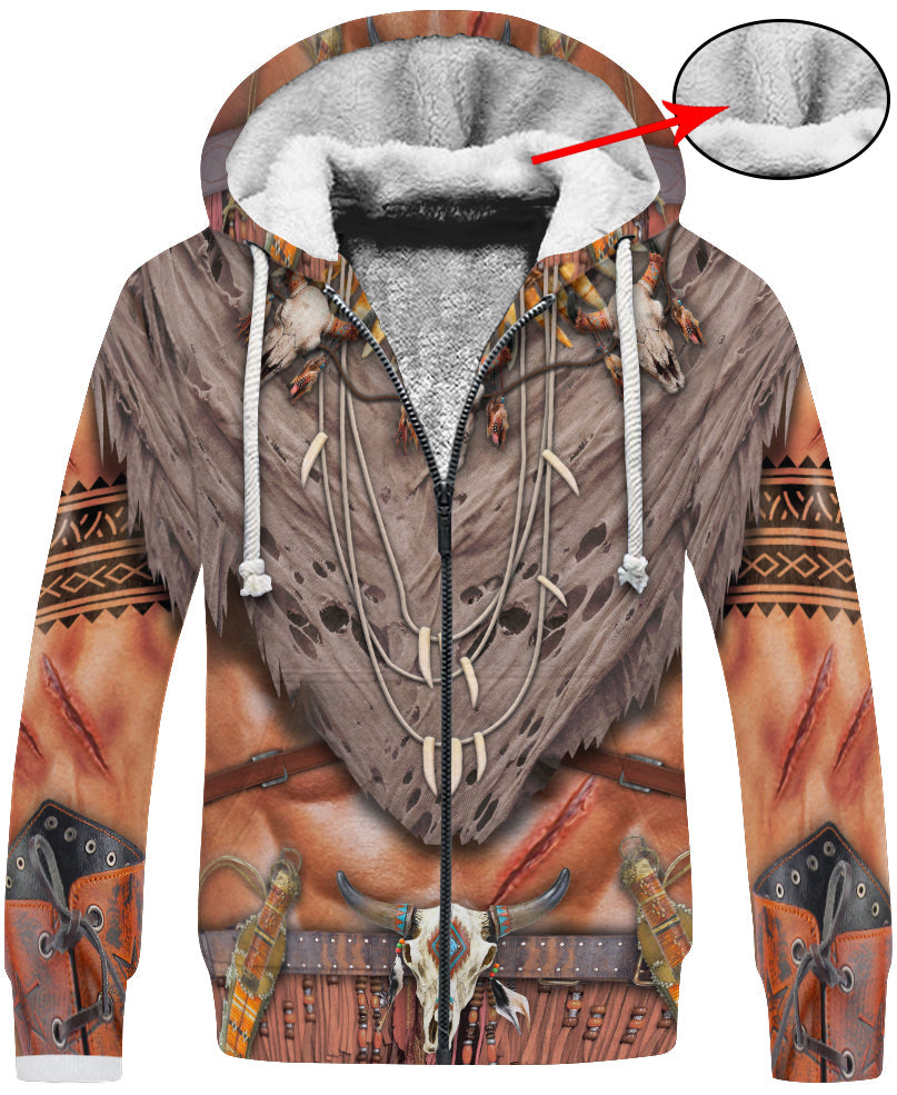 WelcomeNative Bison Brown Pride Native American 3D Hoodie, All Over Print Hoodie