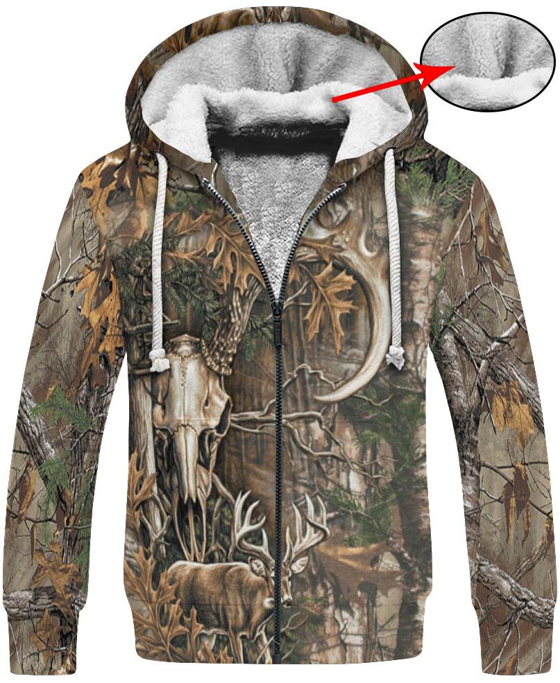 WelcomeNative Forest Skull Spirit 3D Hoodie, All Over Print Hoodie, Native American
