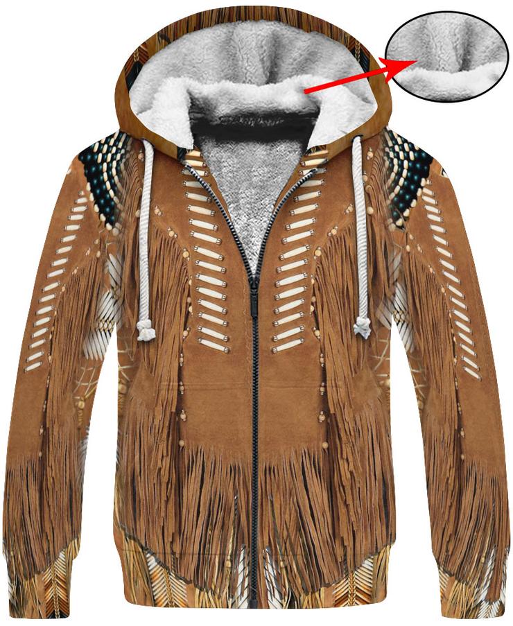 WelcomeNative Brown Native Style 3D Hoodie, All Over Print Hoodie, Native American