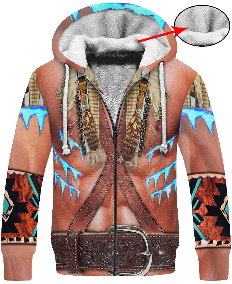 WelcomeNative Skin Pattern Native American Hoodie, All Over Print Hoodie, Native American