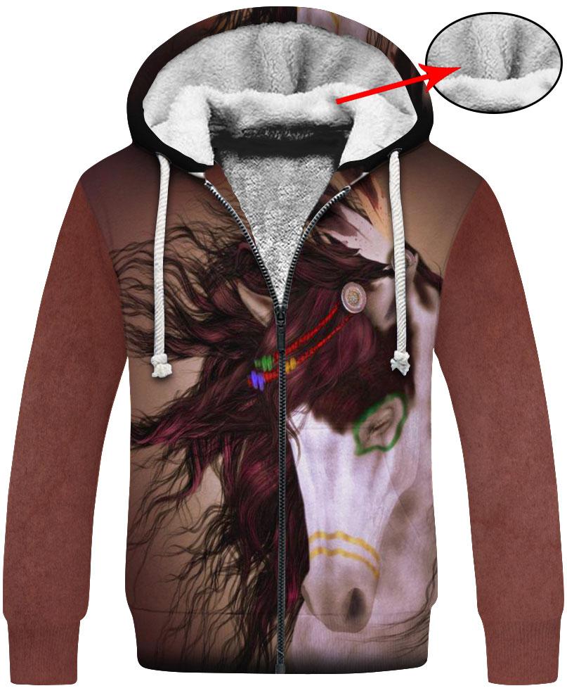 WelcomeNative Beautiful Horse 3D Hoodie, All Over Print Hoodie, Native American
