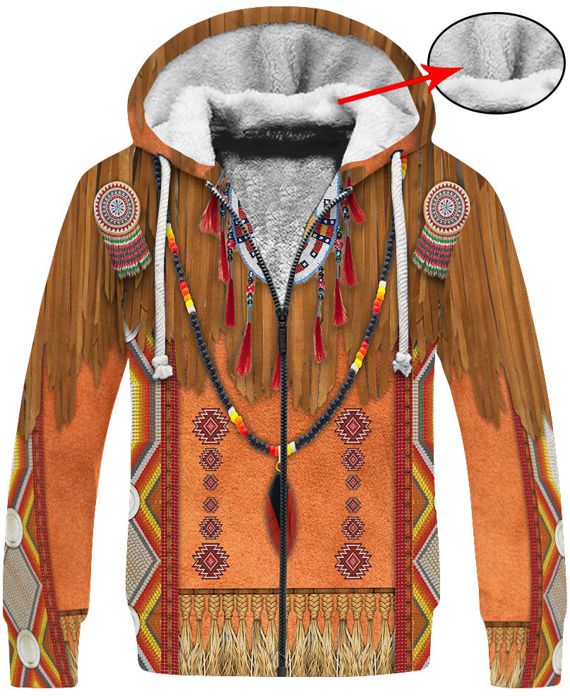 WelcomeNative Tassels Style Native American Hoodie, All Over Print Hoodie, Native American