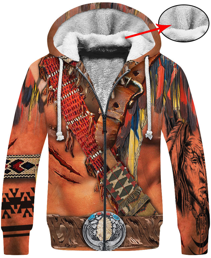 Warrior Style Native Ameican All Over Printed Shirt