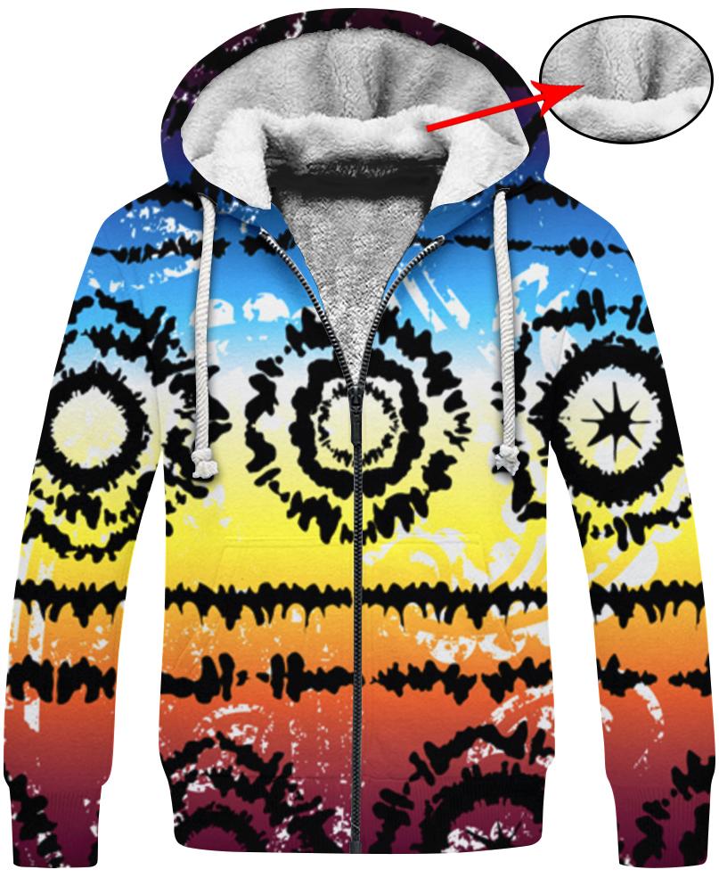 WelcomeNative Contour Motifs 3D Hoodie, All Over Print Hoodie, Native American