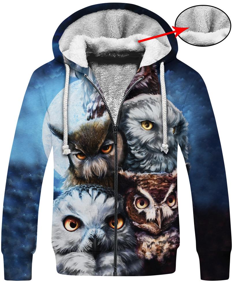 WelcomeNative Owl Impressive 3D Hoodie, All Over Print Hoodie, Native American