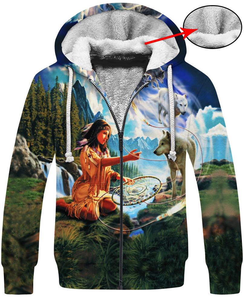 WelcomeNative Native Nature 3D Hoodie, All Over Print Hoodie, Native American