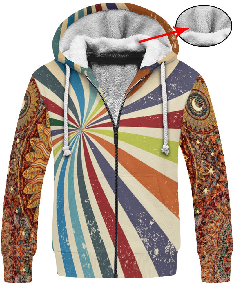 WelcomeNative Sun Hippie 3D Hoodie, All Over Print Hoodie, Native American