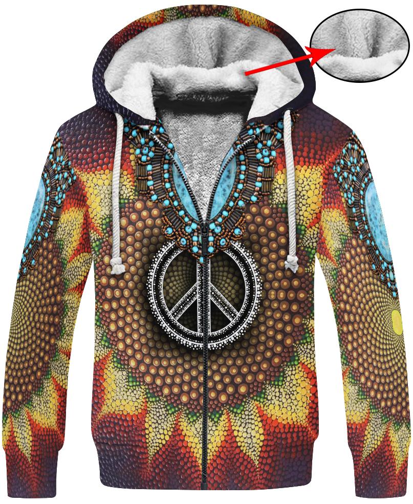 WelcomeNative Print Beads 3D Hoodie, All Over Print Hoodie, Native American